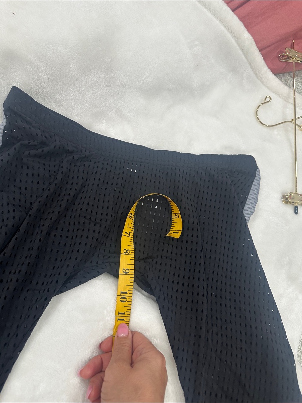 Bodywear Black Perforated Leggings - XL - Picture 8 of 10